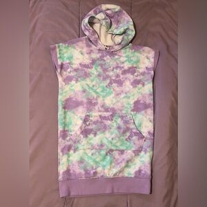 Ripzone Tie-Dye Sleeveless Hoodie Dress